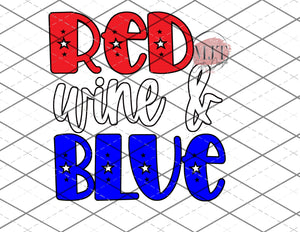 Red wine and blue - PNG & SVG layered File