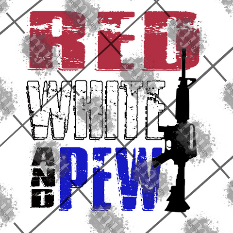 Red White and Pew  -  PNG and SVG  Files