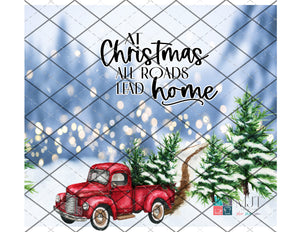 All roads lead home for christmas -  Full Wrap**PNG file - DOWNLOAD for waterslides/sublimation