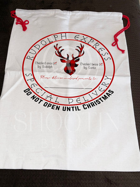 Santa Sack - Sublimation or vinyl - large gift bag