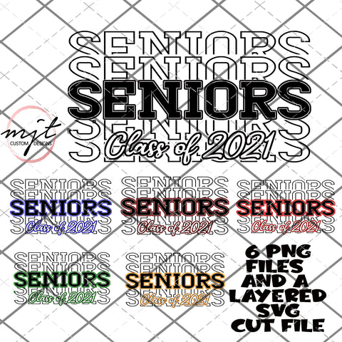 Seniors 2021- PNG and offset SVG Files