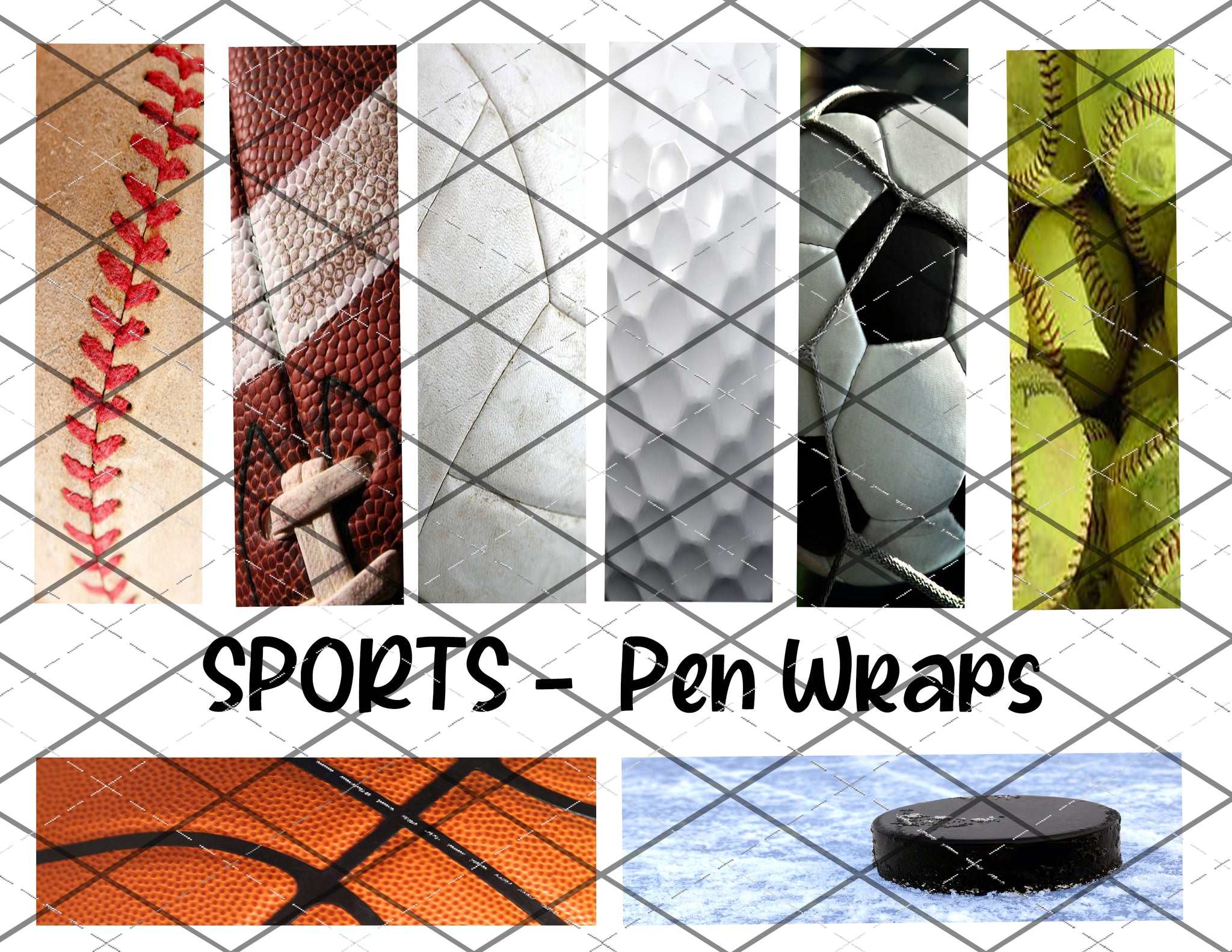 Sports Balls -  pen wrap files - PNG Files