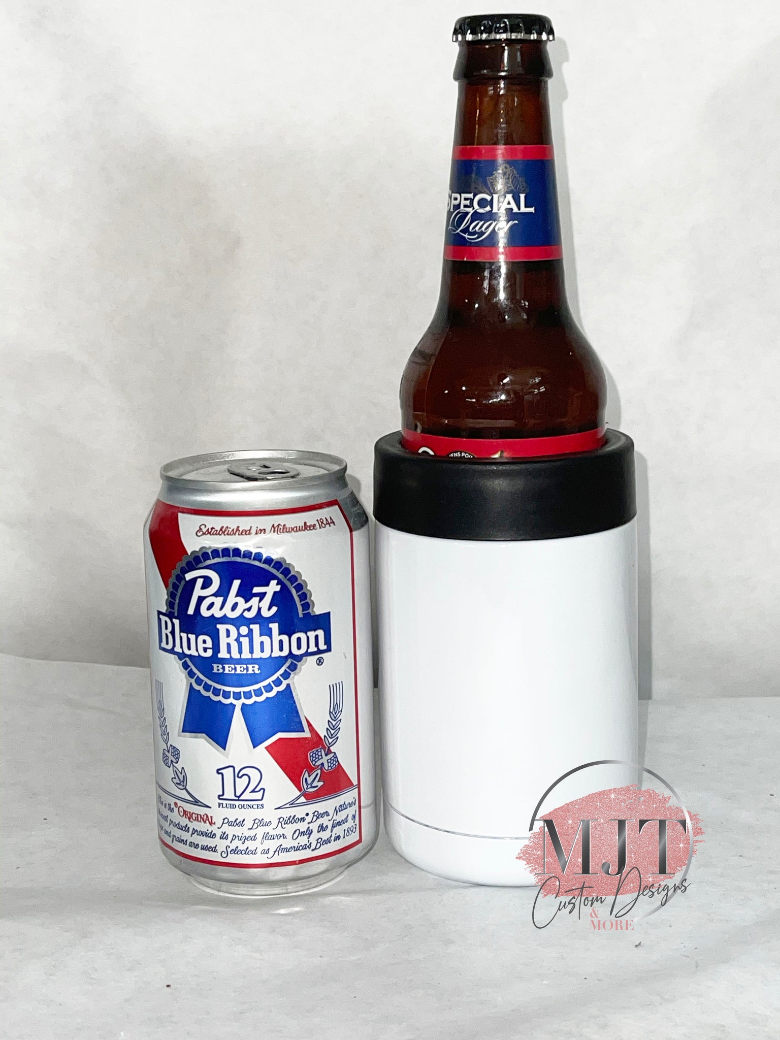 Sublimation Standard Coozie -  *black top ring* fits bottles and standard can
