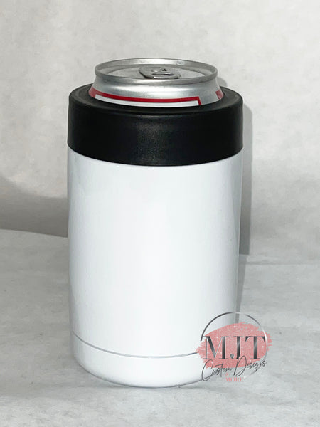 Sublimation Standard Coozie -  *black top ring* fits bottles and standard can