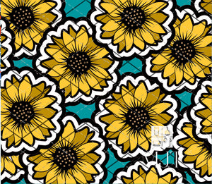 Sunflower Burst - seamless cut SVG File