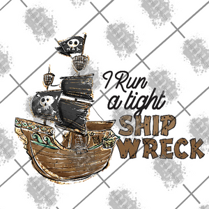 I run a tight shipwreck PNG File