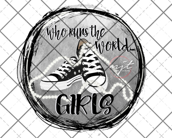 who runs the world, chucks and pearls - PNG file - download