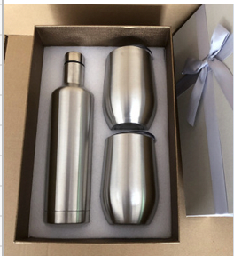 Stainless Wine set in gift box