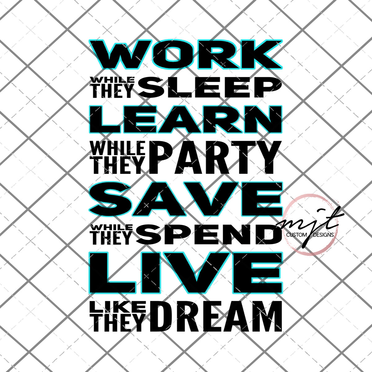 Work While they sleep-  PNG and SVG  Files